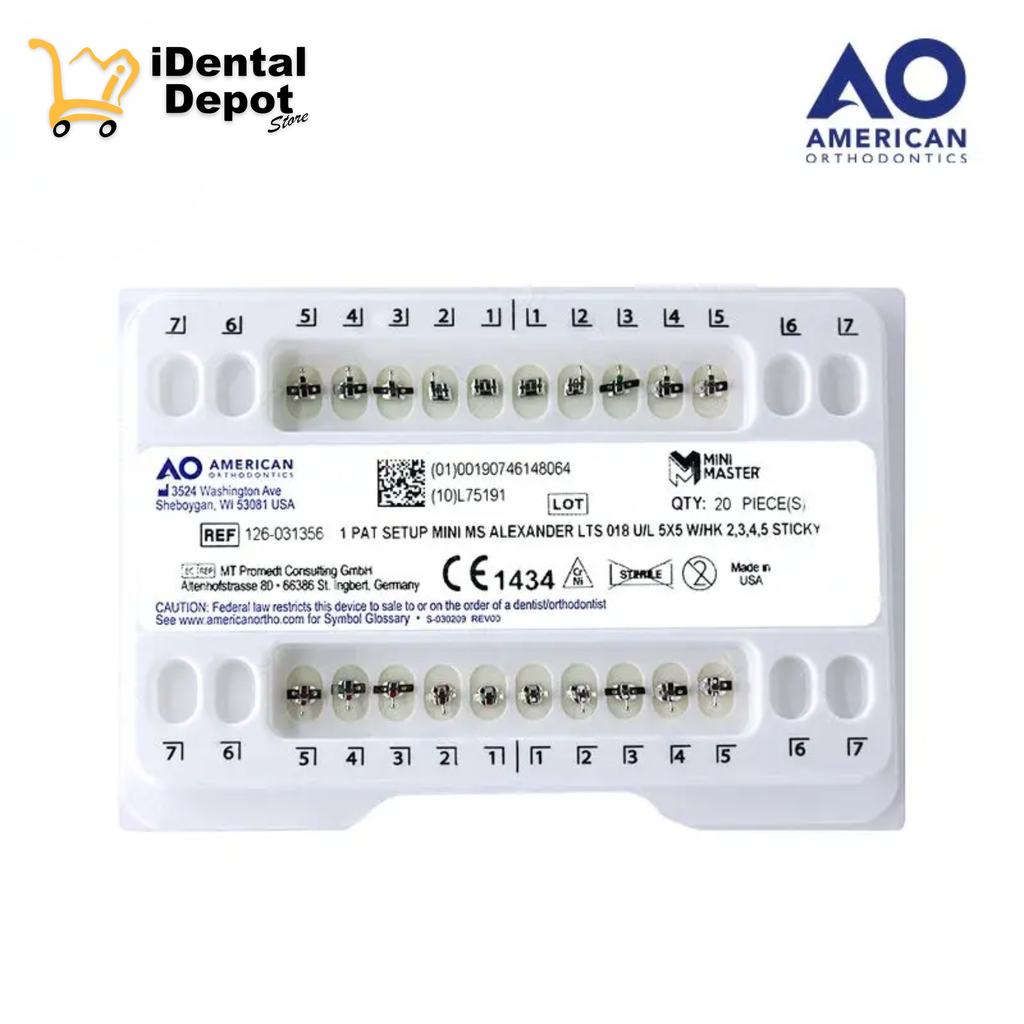 BRACKETS MINI ALEXANDER .018 JGO.