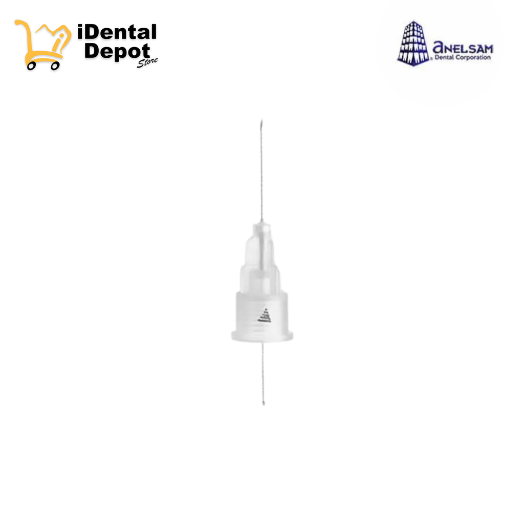 AGUJAS DENTALES ESTERILES 27 CORTA (0.4X21mm) ANELSAM PAQ C/100