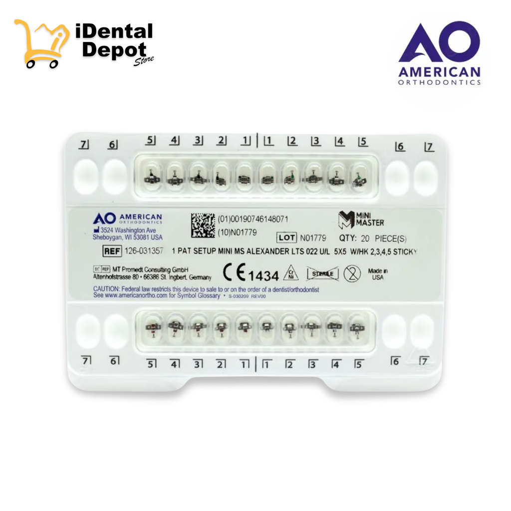 [AOB126-031357] BRACKET MINI ALEXANDER .022 JGO