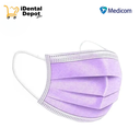 CUBREBOCAS CON 50 PZAS MEDICOM LILA