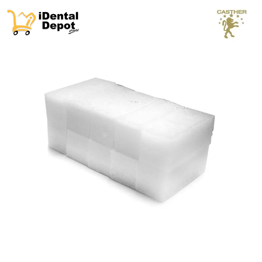 CUBO DE CERA CASTHER (BLANCO OPACO) Pkt 10