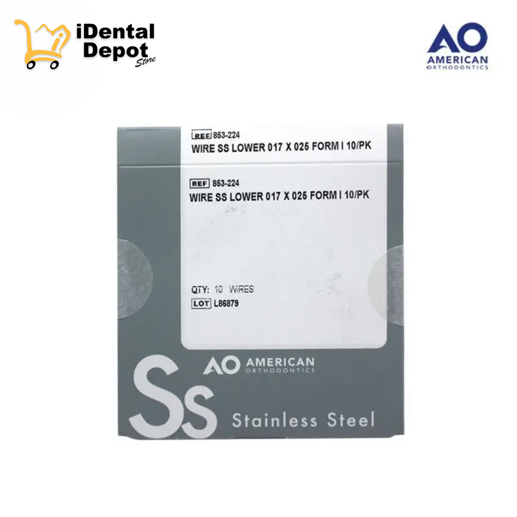 ARCO ACERO .017 X .025 INFERIOR PAQ/10