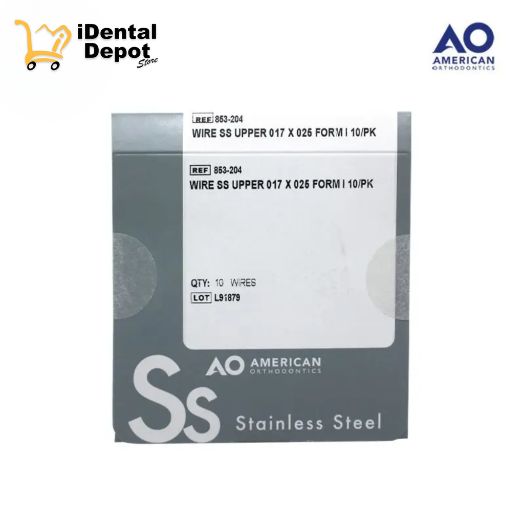 [AO15853-204P] ARCO ACERO .017 X .025 SUPERIOR PAQ/10