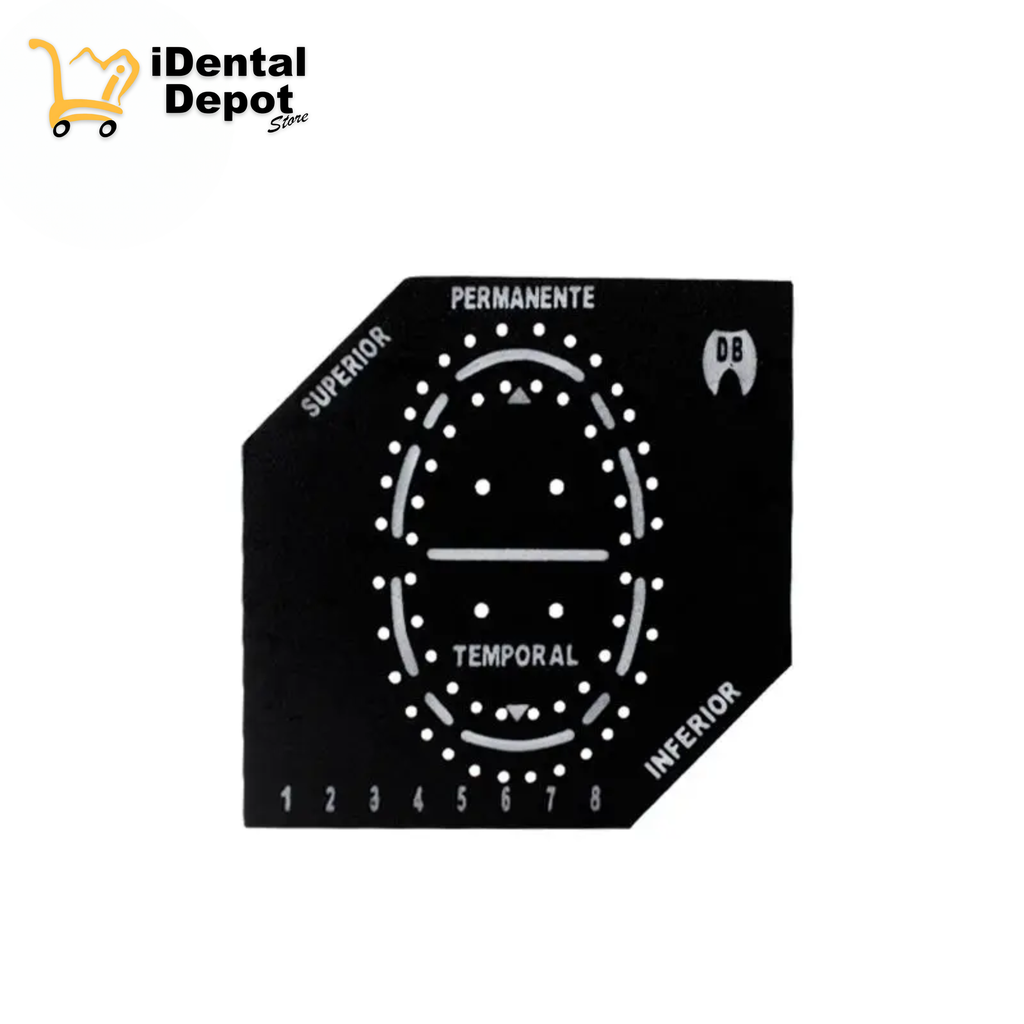 PLANTILLA PARA DIQUE DE GOMA UNIVERSAL NEGRA (ADULTO E INFANTIL)