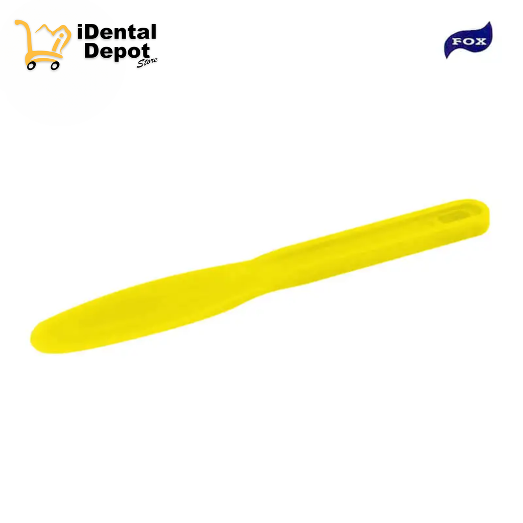 [FOXAMA] ESPATULA PLASTICO ALGINATO AMARILLO