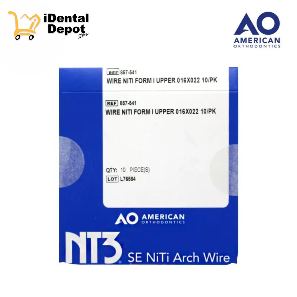 ARCO NITI .016 X .022 SUPERIOR PK CON 10 