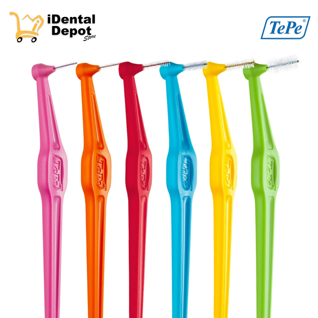 ANGLE IDB SURTIDO - CEPILLO INTERDENTAL CABEZAL ANGULADO MANGO LARGO SIZE 0 A 5BLISTER 6 PZS