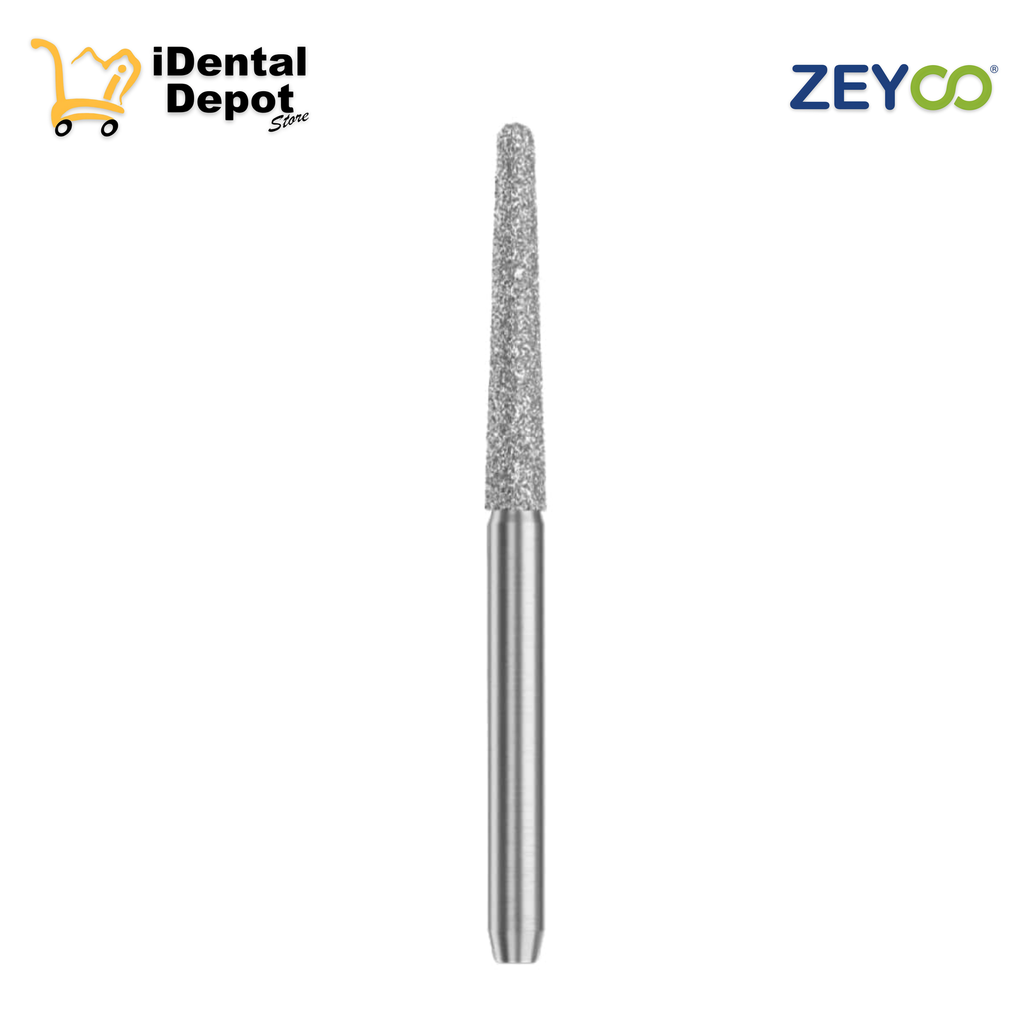 [ZE-10-4138M] FRESA ZEYCO DIAMANTE 850-018 TRONCOCONICA PTA. REDONDEADA MED CAJA C/10 PZAS BLISTER INDIVIDUAL