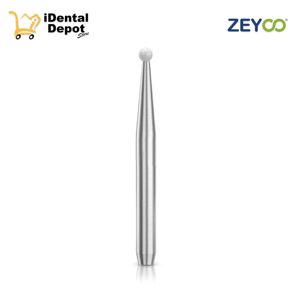 [ZE-10-1012HLM] FRESA ZEYCO DIAMANTE 801-010  BOLA MEDVASTAGO LARGO CAJA C/10 PZAS BLISTER INDIVIDUAL