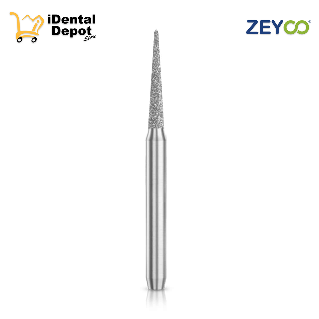 FRESA ZEYCO DIAMANTE 847-010 CONICA PTA. PLANA MED CAJA C/10 PZAS BLISTER INDIVIDUAL