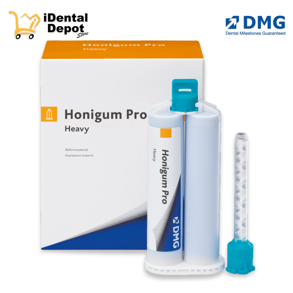 HONIGUM PRO HEAVY – MATERIAL DE IMPRESIÓN  PESADA VPS 2X50mL + 4 PUNTAS MEZCLADORAS