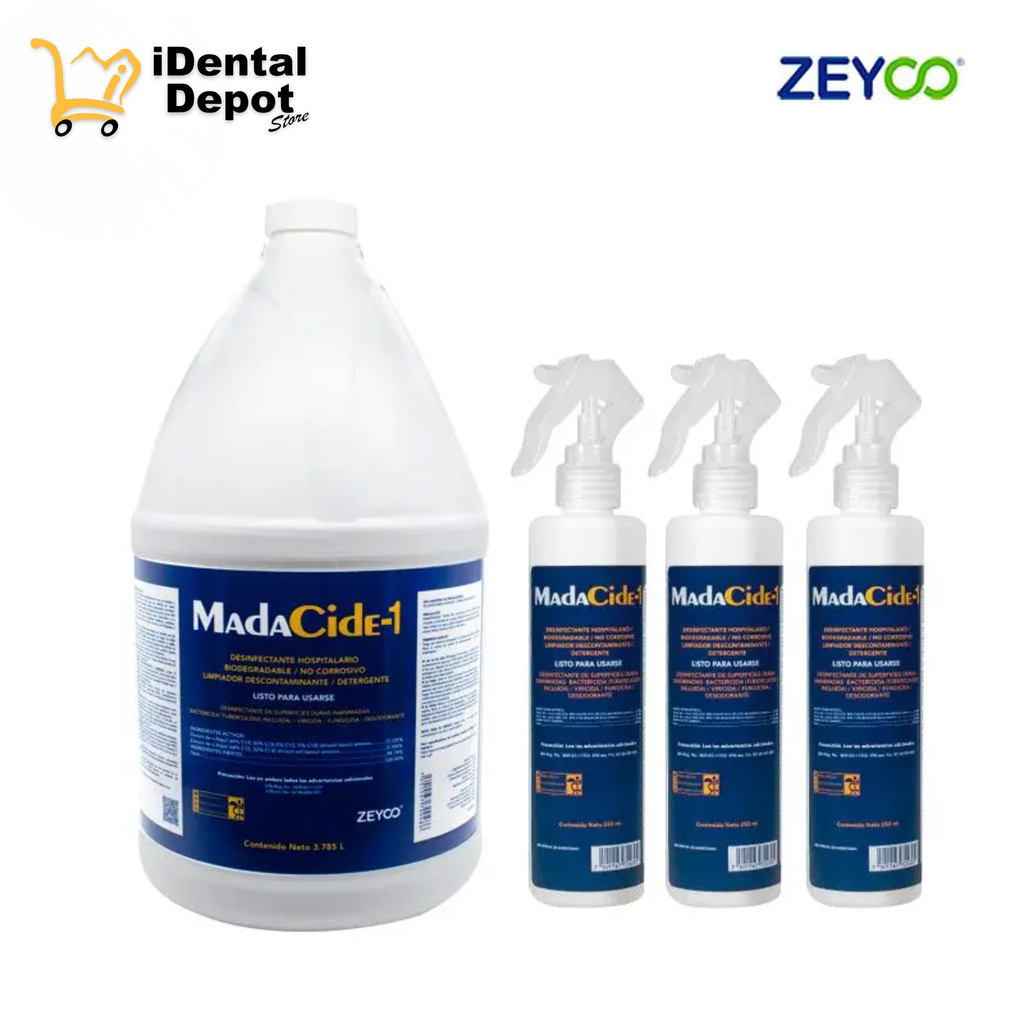 MADACIDE-1 BACTERIZIDA DE 1 GALON CON 3 MADACIDE DE 250 ML DE REGALO
