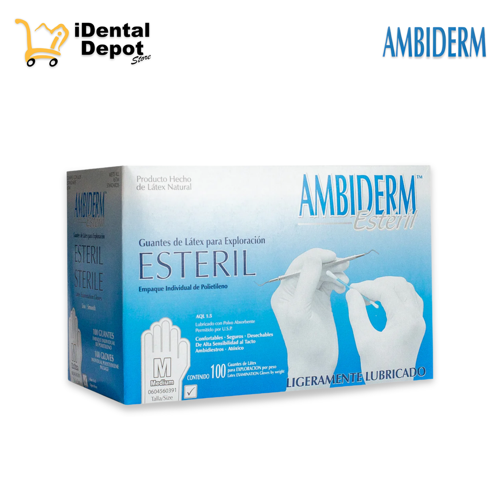 GUANTE ESTERIL M -