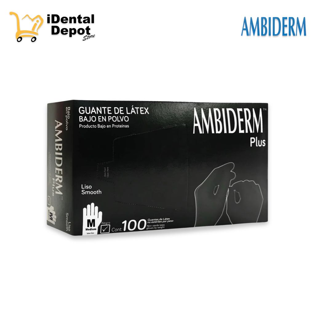 GUANTE LATEX NEGRO MEDIANO