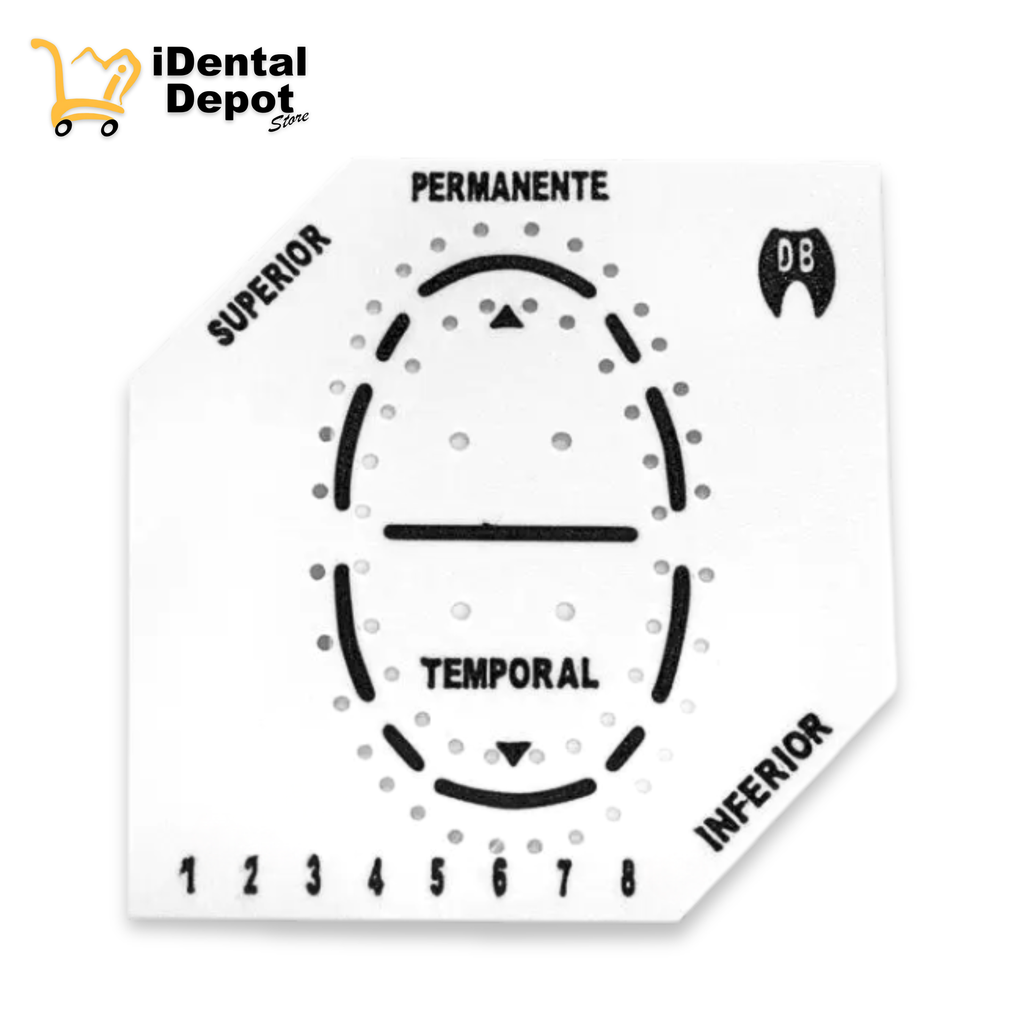 PLANTILLA PARA DIQUE DE GOMA UNIVERSAL BLANCA (ADULTO E INFANTIL)