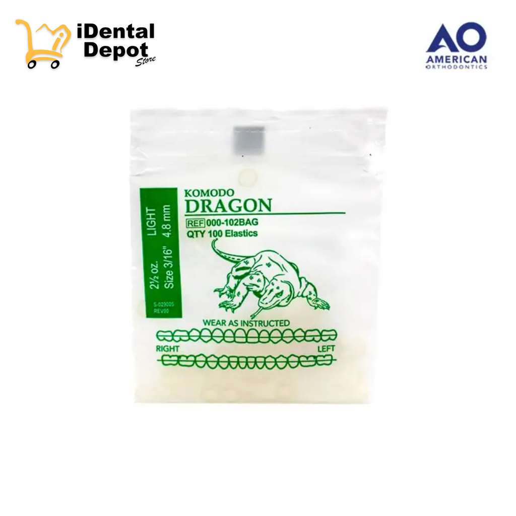 [AO02000-102P5] LIGAS INTRAORALES 2.5oz. 3/16 DRAGON