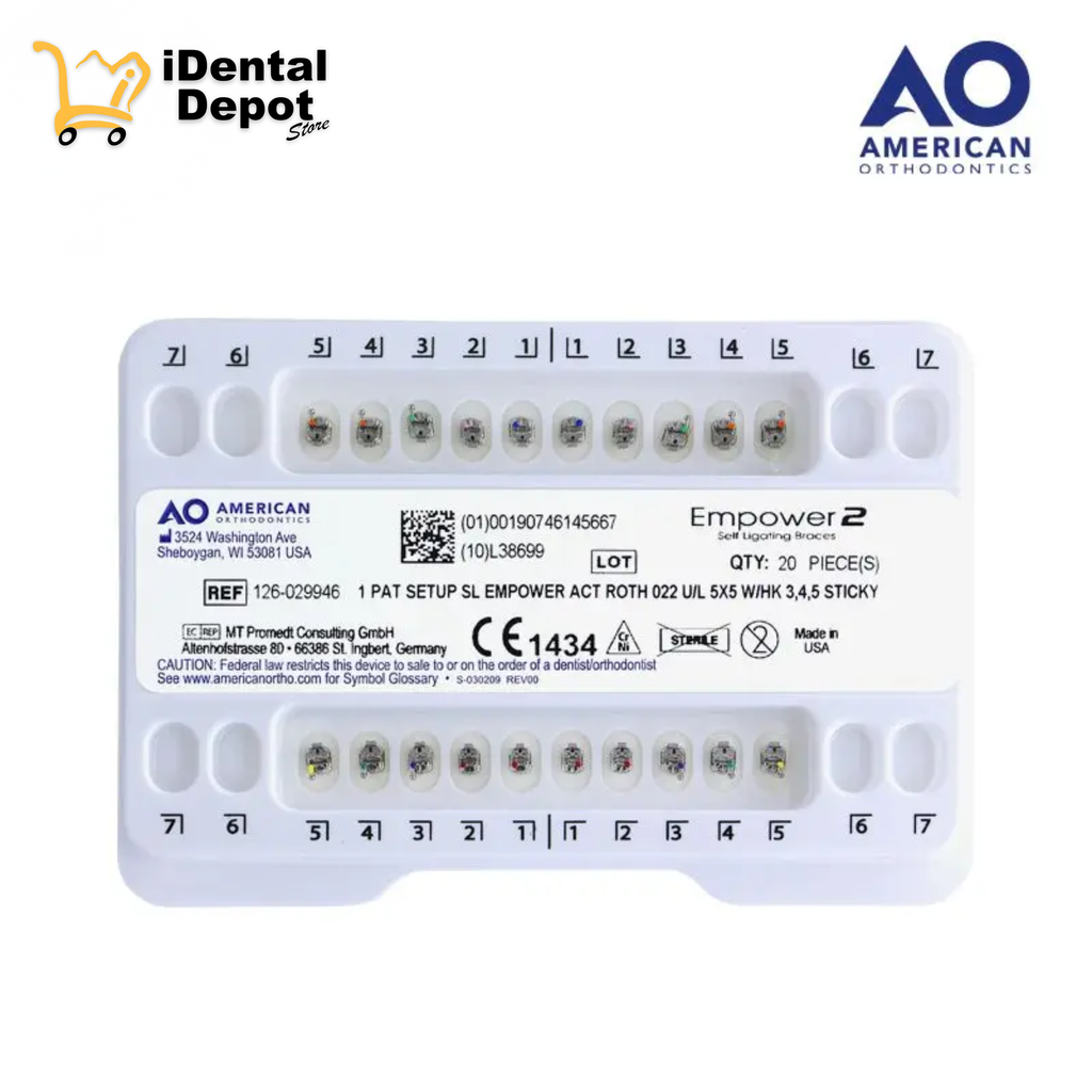 [AOB126-029946] BRACKETS AUTOLIGADO EMPOWER .022 JGO ROTH INTERACTIVO.
