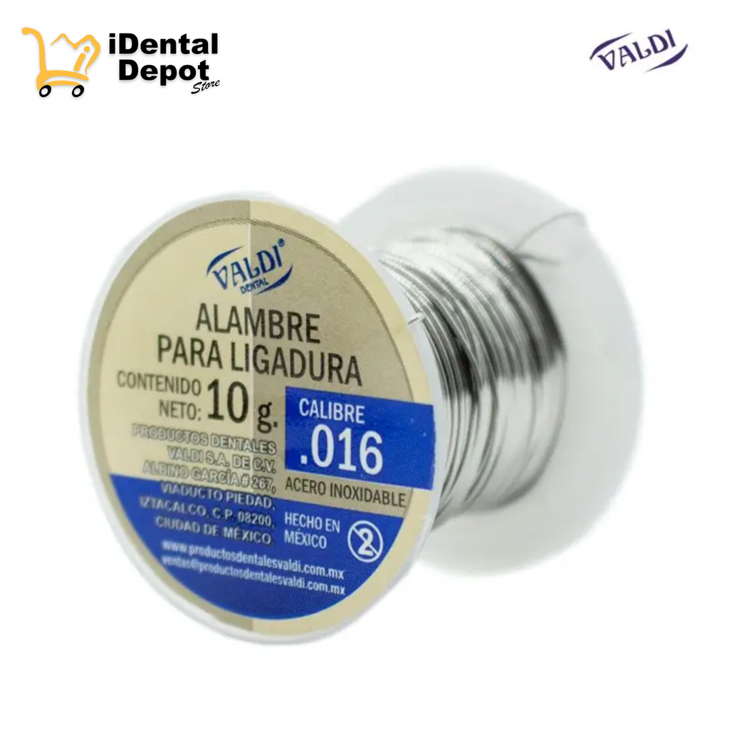[VALDIRL16] ROLLO LIGADURA METALICA #16 10grs