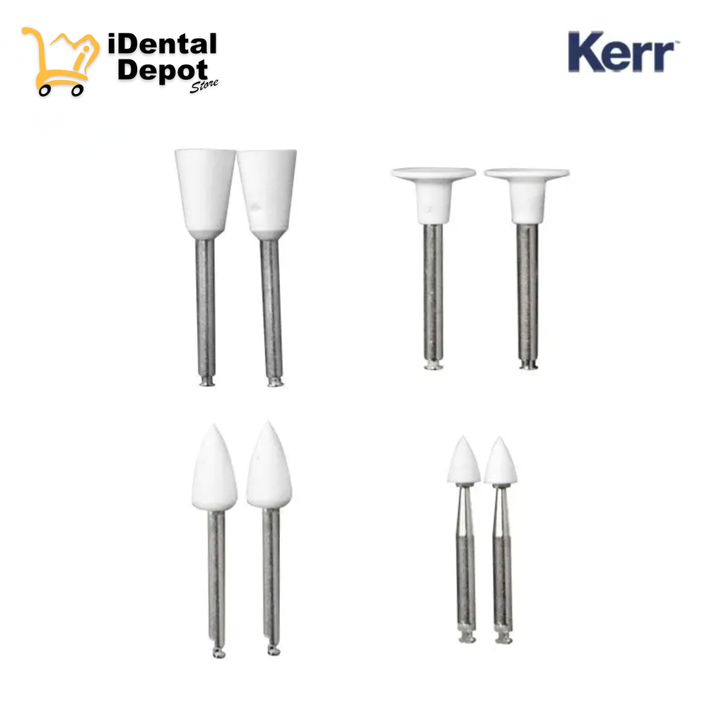 PUNTAS PULIDO RESINA KIT IDENTOFLEX 8 UNID (2 FLAMA, 2 COPA, 2 DISCO, 2 MINIPUNTA)