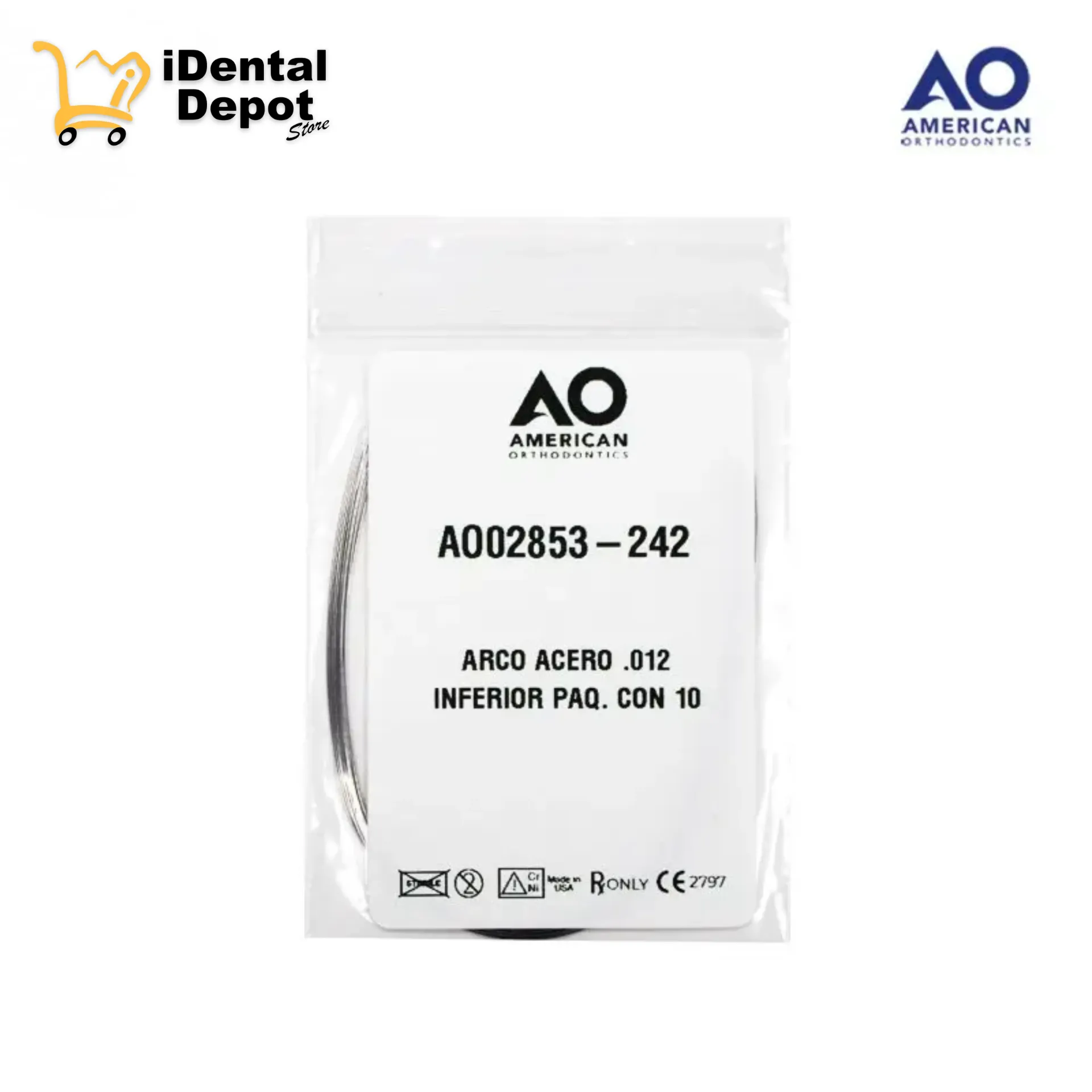 ARCO ACERO .012 INFERIOR PAQ/10