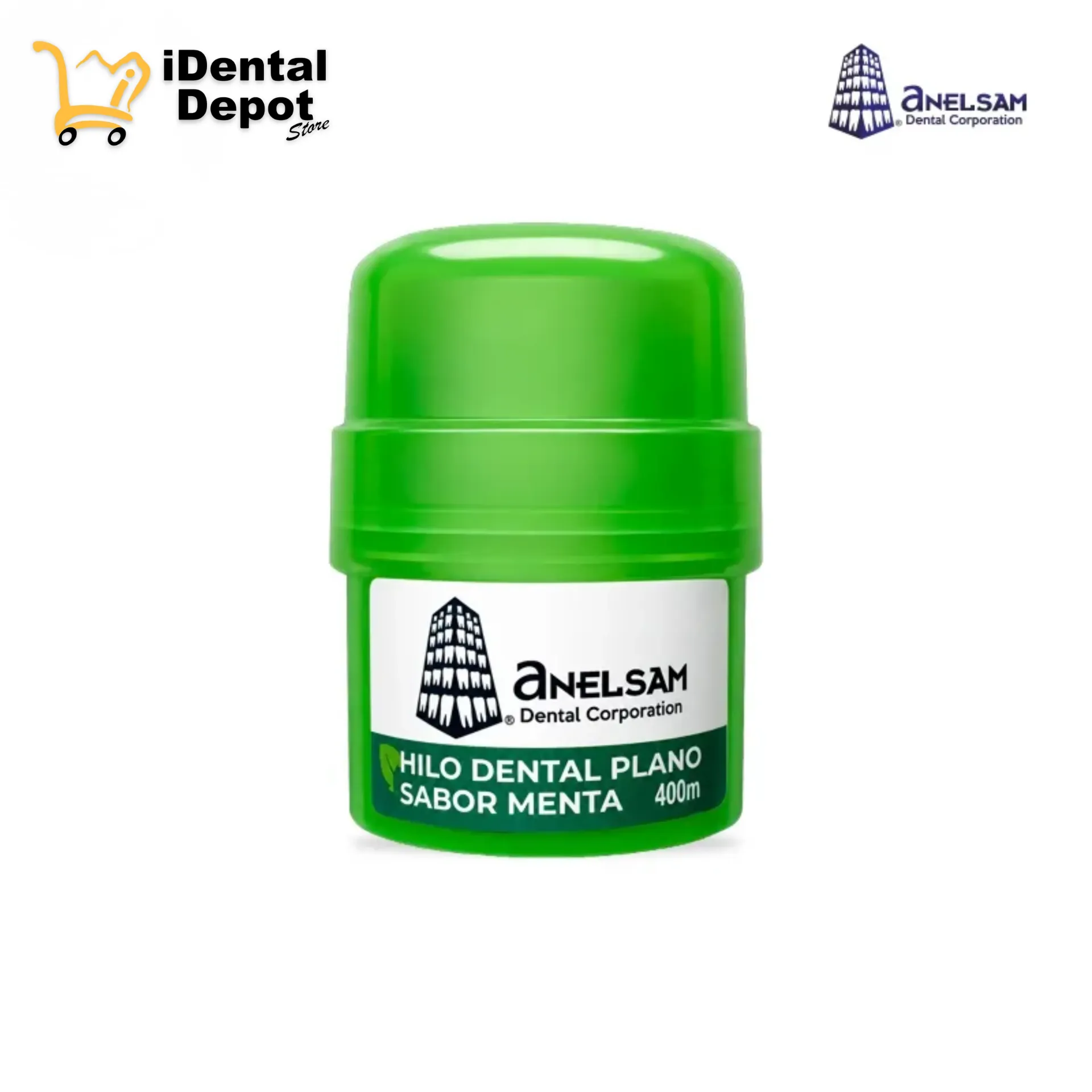 [ANELSAMDA1182] HILO DENTAL C/400M CON CERA SABOR MENTA ANELSAM