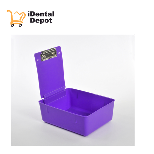 [259-0153] CAJA PLASTICA ORGANIZADORA LABORATORIO MORADO