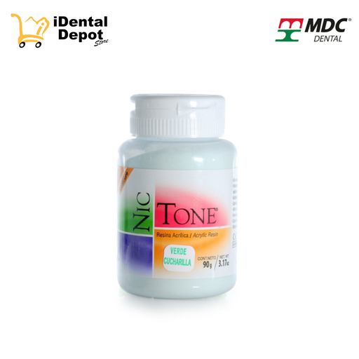 [108-1011] POLIMERO ACRILICO CUCHARILLAS NICTONE COLOR VERDE 90GR