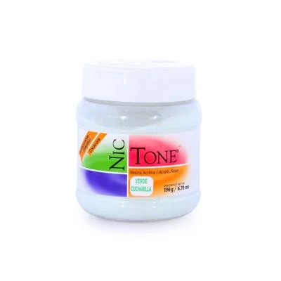 [108-1012] ACRILICO CUCHARILLAS NICTONE COLOR VERDE 190GR