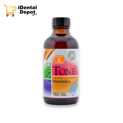 [141-0050] MONOMERO LIQUIDO RAPIDO (AUTOCURABLE) NICTONE COLOR NARANJA 125ML