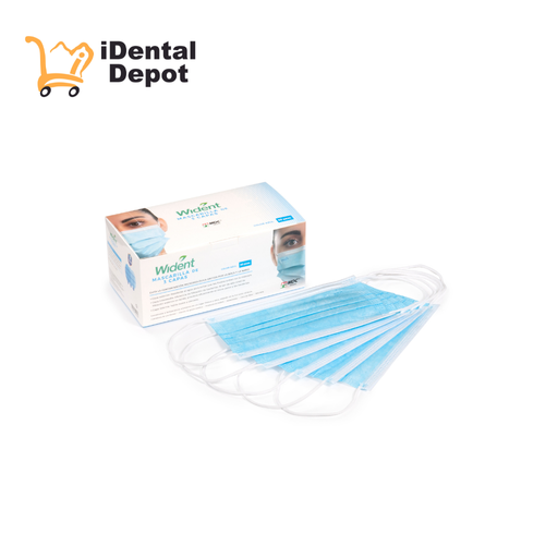 [281-0001] CUBREBOCAS WIDENT TRES CAPAS AZUL CAJA 50 PZAS