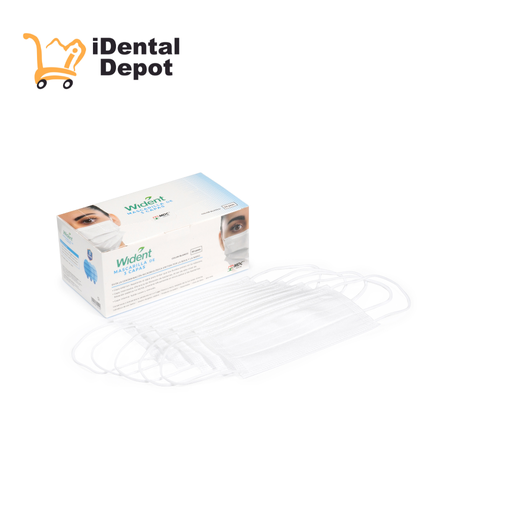 [281-0002] CUBREBOCAS WIDENT TRES CAPAS BLANCO CAJA 50 PZAS