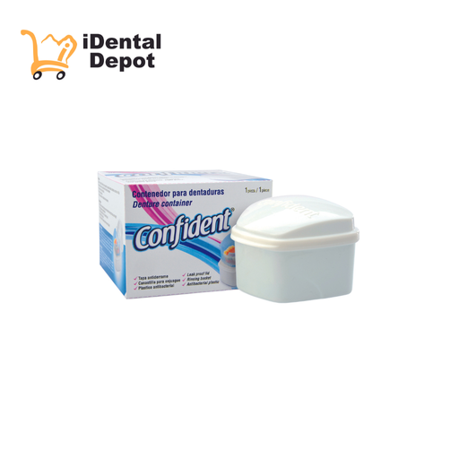 [147-0030] CONTENEDOR PARA DENTADURAS CONFIDENT PZA