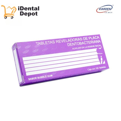 [VIAR2407205] TABLETA REVELADORA CON 100 CON SABOR VIARDEN