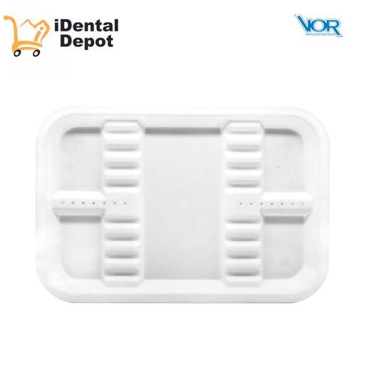[VORCPCH] CHAROLA PLASTICO ACANALADA CHICA BLANCA