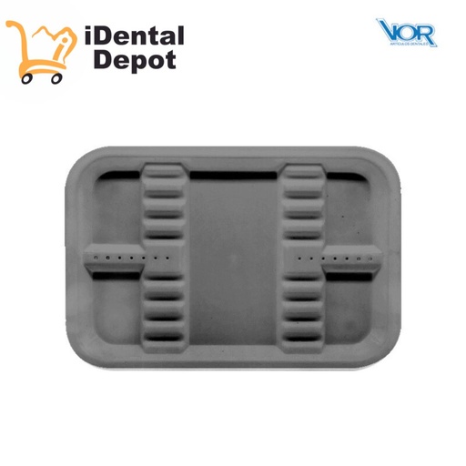 [VORCPCHGRI] CHAROLA PLASTICO ACANALADA CHICA GRIS
