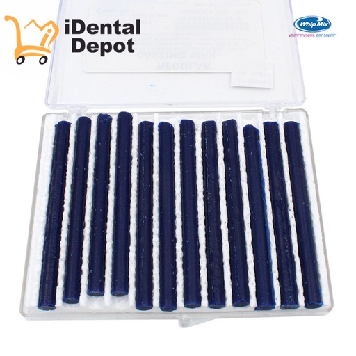[WM09911] CERA DE COLOR AZUL CON 12 WHIP-MIX