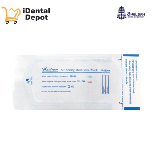 [ZHEJIANG 2 1/4 X 5] BOLSA PARA ESTERILIZAR 2 1/4 X 5 ANELSAM