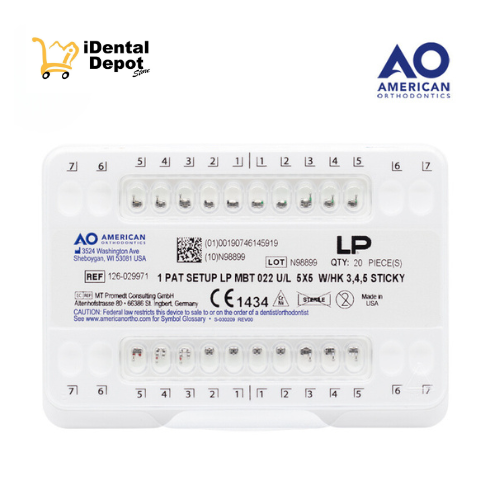 [AOB126-029971] BRACKETS PERFIL BAJO JGO. .022 (MBT)