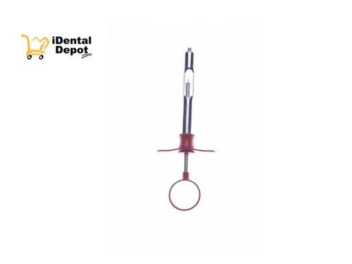 [15-001R] JERINGA TIPO CARPULE ROJO (CON SUCTOR)