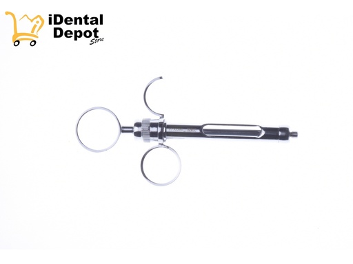 [15-004] JERINGA TIPO BAYER C/ANILLO Y MULETA with thum rest