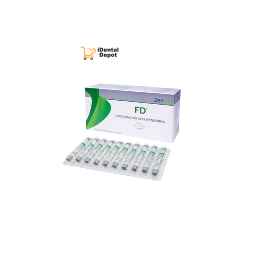 [400V-30C] ANESTESICO FD LIDOCAINA 2% C/EPINEFRINA BLISTER VIDRIO CJ. C/50 PZAS Y 30 AGUJAS 30 CORTA