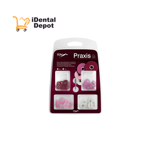 [T-3002] PRAXIS - 60 DISCOS DE LIJA SURTIDOS + MANDRIL