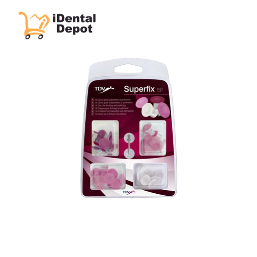 [T-3015] SUPERFIX - 50 DISCOS DE LIJA  SURTIDOS + MANDRIL