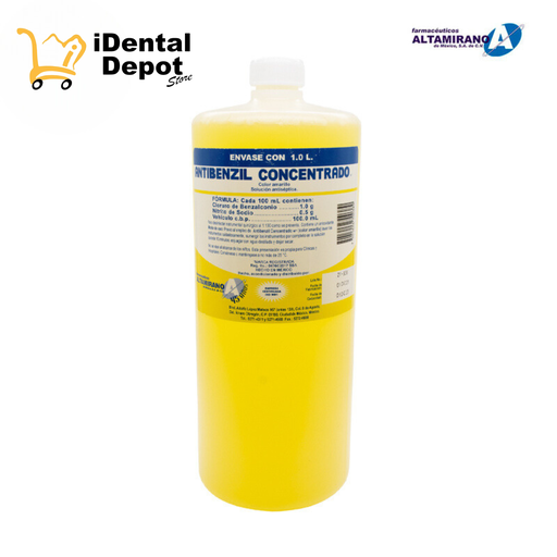 [ALT17] SOLUCIÓN ANTISÉPTICA - ANTIBENZIL CONCENTRADO 1 LT AMARILLO