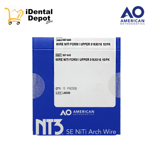 [AO13857-540] ARCO NITI .016 X .016 SUPERIOR PK CON 10