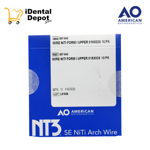 [AO23857-543] ARCO NITI .019 X .025 SUPERIOR PK CON 10