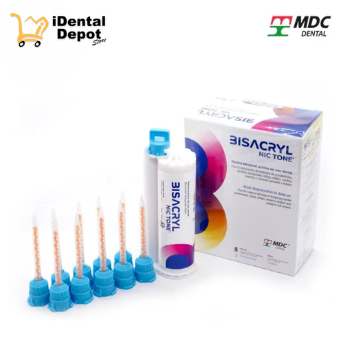 [MDC157-0102] RESINA BISACRYL CARTUCHO A2 CON 10 PUNTAS MEZCLADORAS 