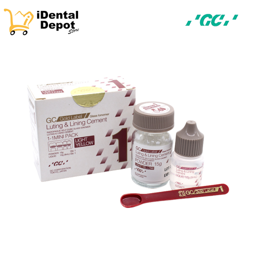 [FUJI002580] IONOMERO - CEMENTO FUJI 1 MINI (GOLD LABEL) 15g Y 8ml