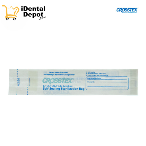 [VAM12-0203S] BOLSA PARA ESTERILIZACION DE PAPEL 2.5X1.5X10.5