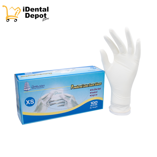 [CRAGAXCH] GUANTES DE LATEX EXTRA CHICO CON 100 PIEZAS ANELSAM